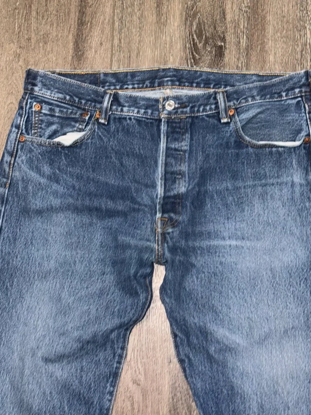 Levis 501XX Jeans Mens 36x30 Blue Denim Straight Leg Button Fly Classic Fit